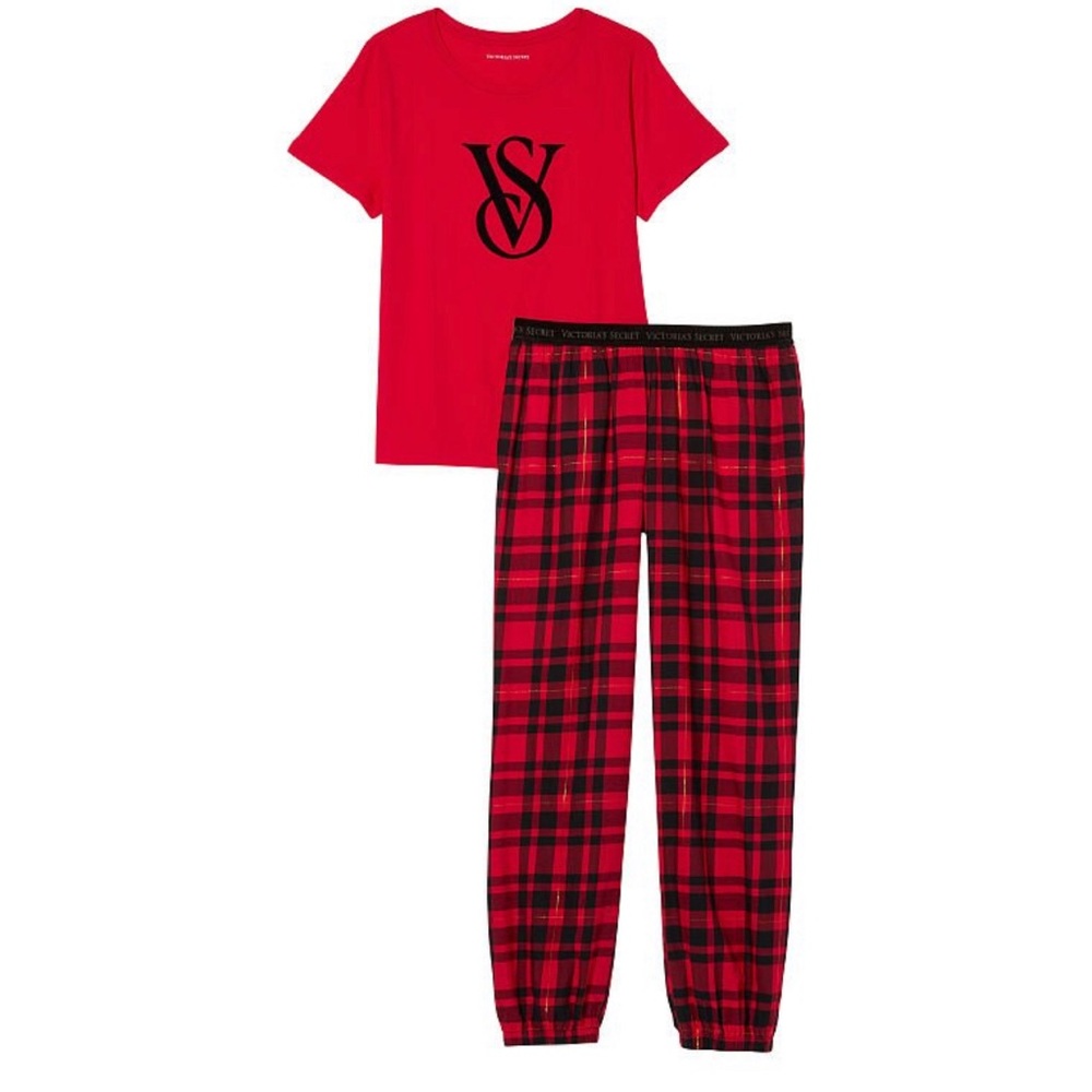 Victoria’s Secret Flannel-TeeJama Sz XXL New
